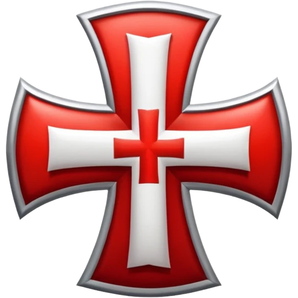 the red cross of the knights templar emoji