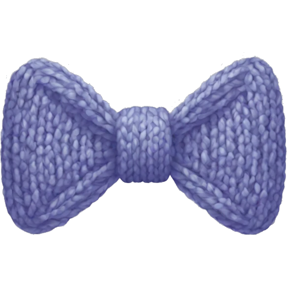 Knitted bow  emoji