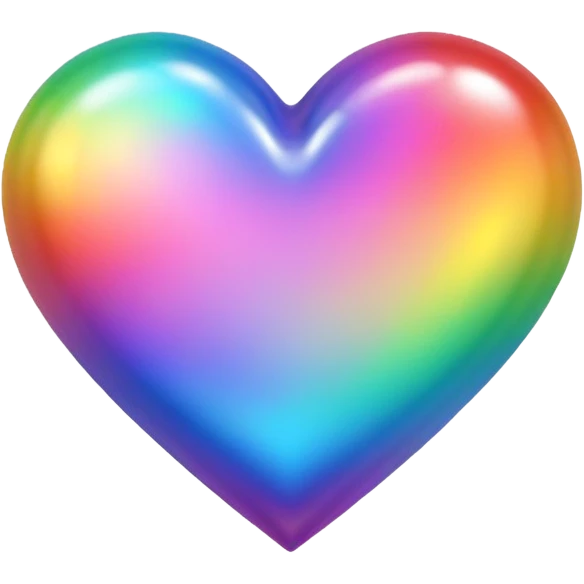 Rainbow heart emoji