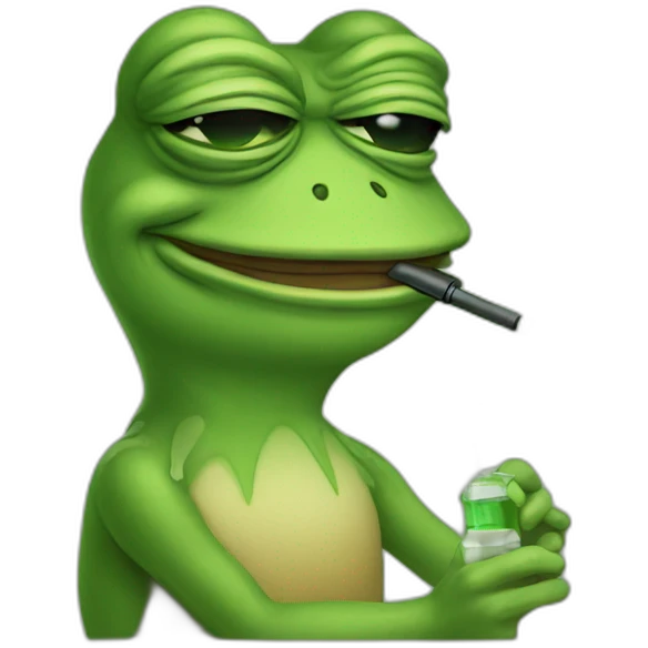 pepe the frog vaping emoji