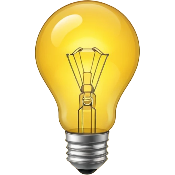 bright lightbulb emoji