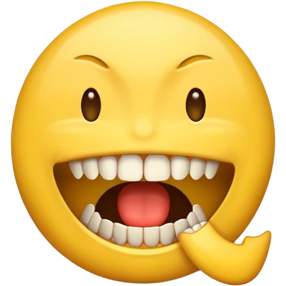 A wtf emoji, with letters emoji