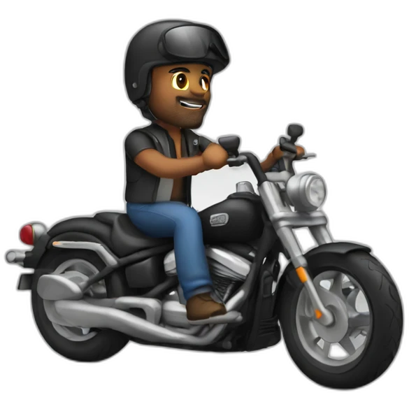 Biker emoji | AI Emoji Generator