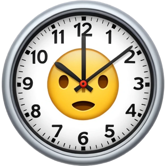 time consuming clock emoji