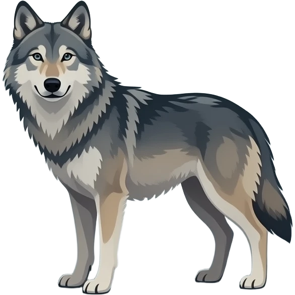Wolf emoji