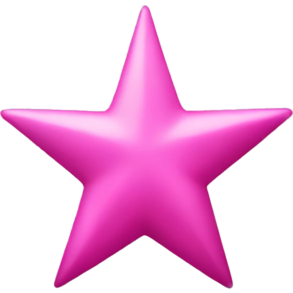 Pink star emoji