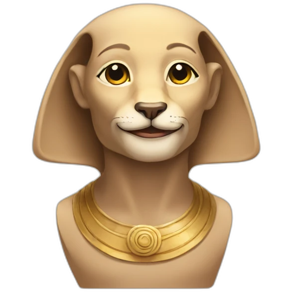 Sphinx smile emoji