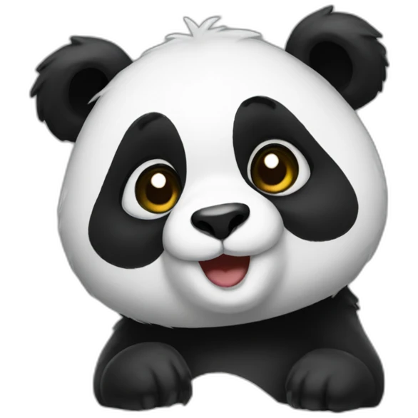Panda fleur emoji