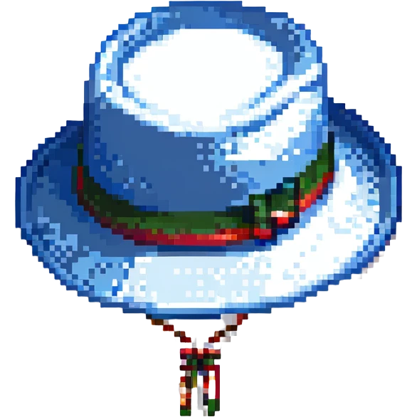 Синяя панамка со шнурком, no background emoji