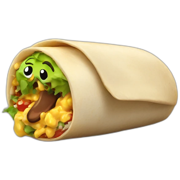 Burrito fart emoji