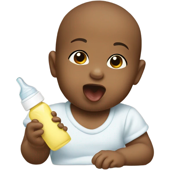 Sucking on a bottle emoji