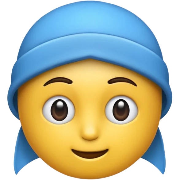 Голубой бант 🎀 emoji