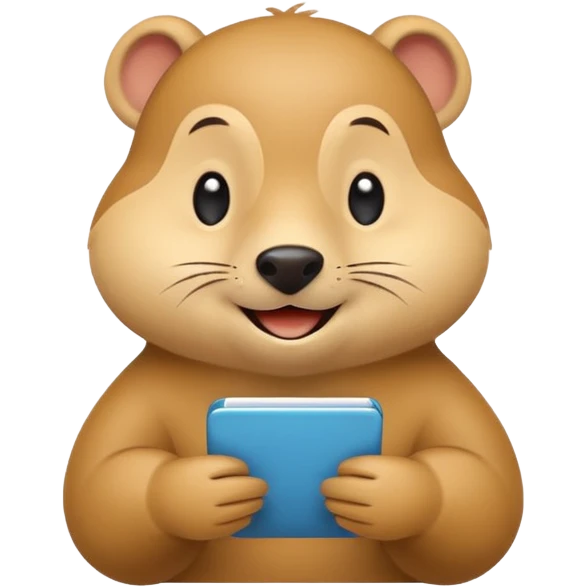 Olga Shalakhina  logo with a happy Go gopher, minimal, clear emotion, cartoon style, busy writing code emoji