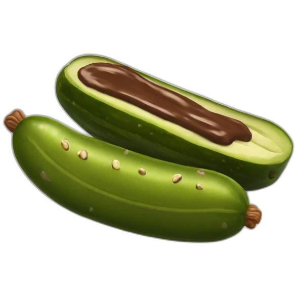 pickle with nutella emoji