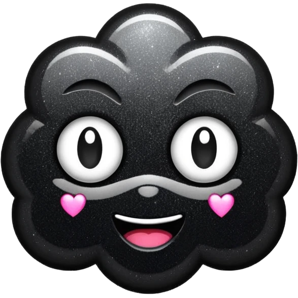 black sparkle emoji