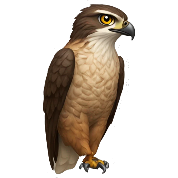 A mountain hawk stares emoji