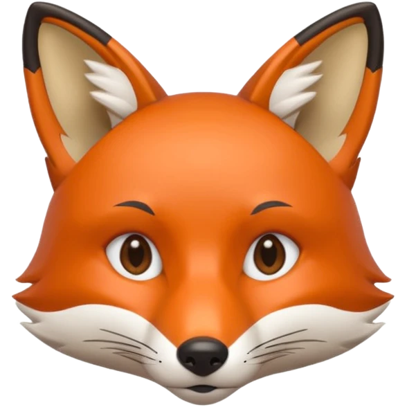 Fox minimalistic sexy emoji
