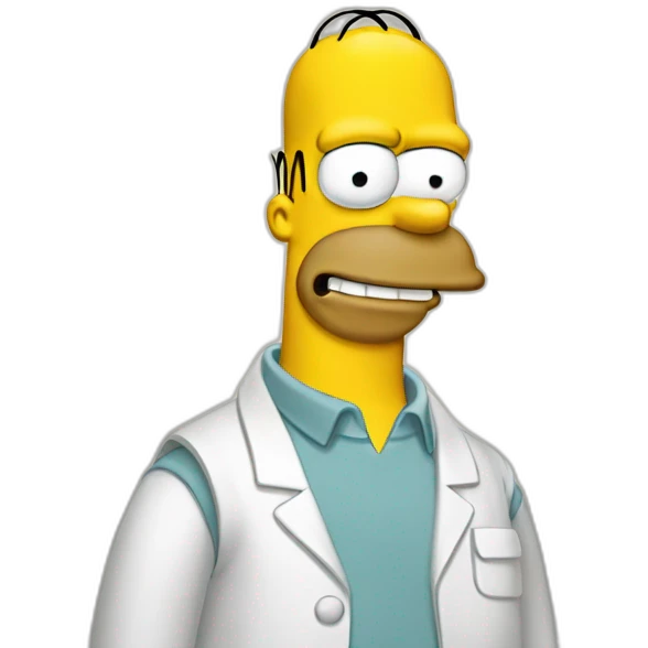 Homer Simpson bonjour emoji