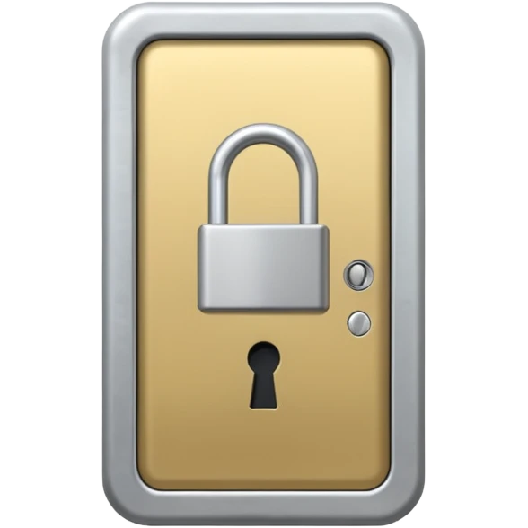 Keycard lock on aDoor emoji