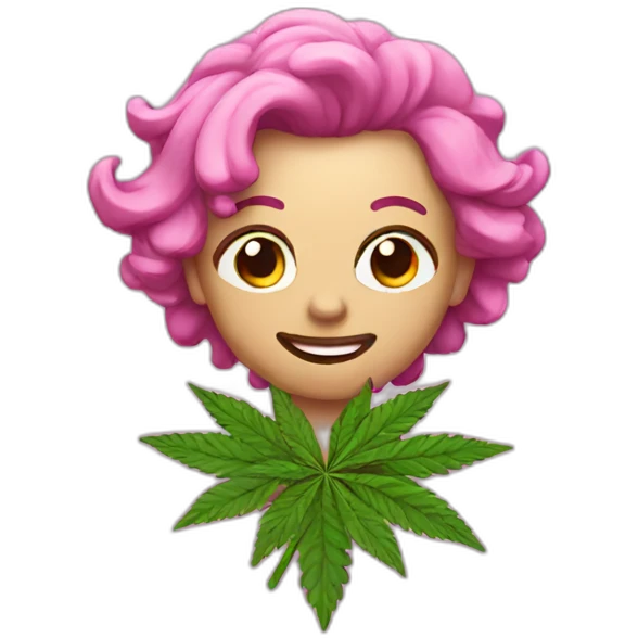 marijuana cupid emoji