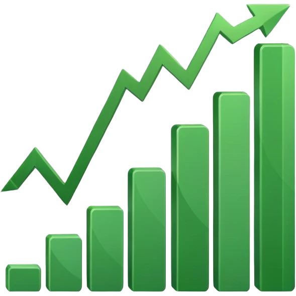 dollar graph emoji