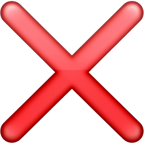 wrong mark emoji