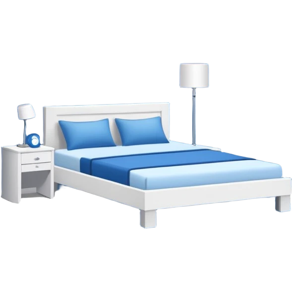 blue bedroom emoji
