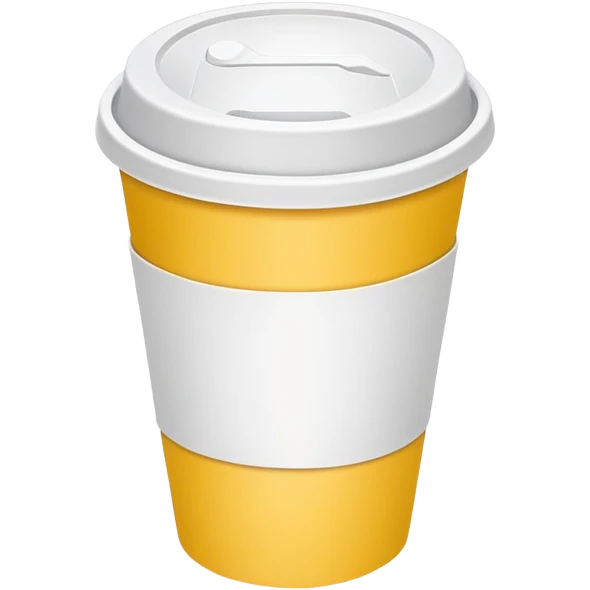 yellow disposable cup emoji