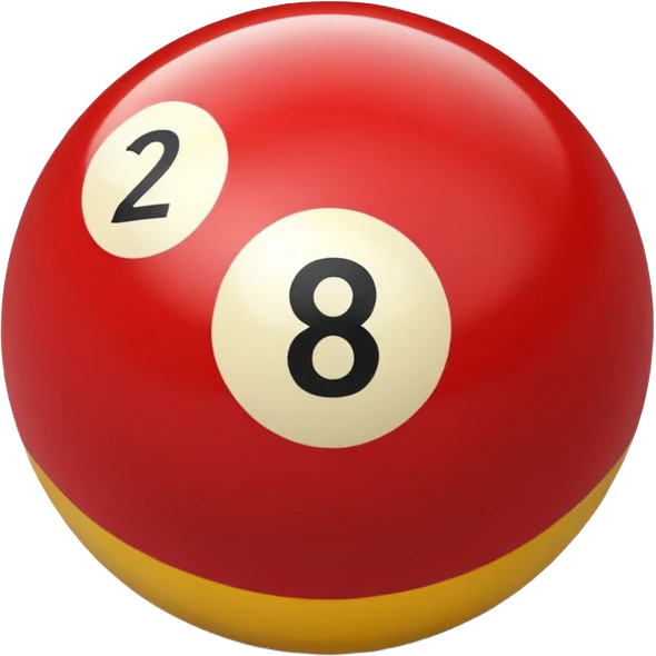 2 numbered billiard ball  emoji