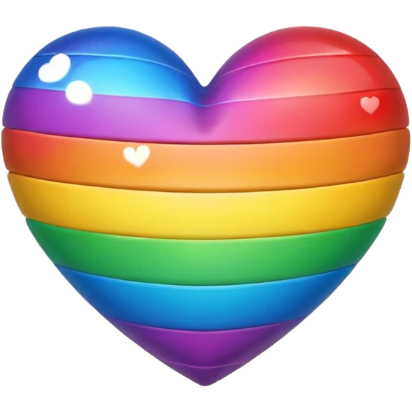 Rainbow heart emoji