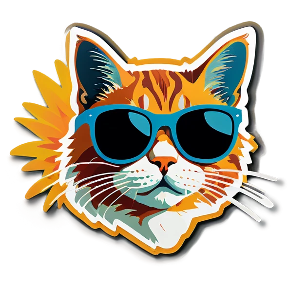 Cat with sunglasses emoji