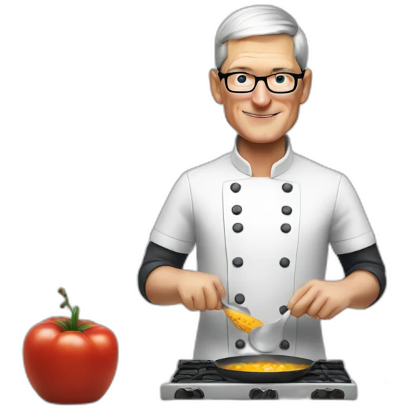 tim cook cooking emoji