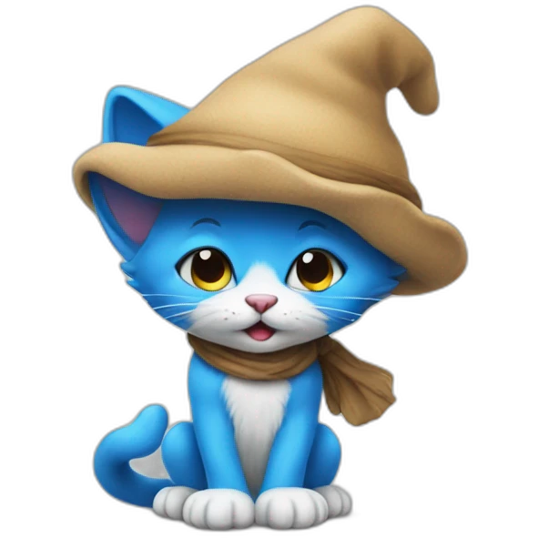 smurf cat emoji
