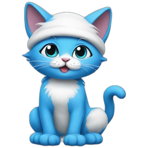 smurf cat emoji