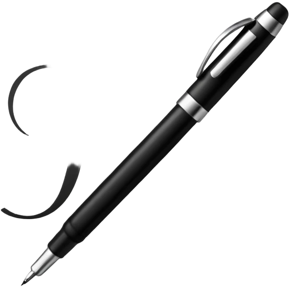 pen writing initials "JP" emoji