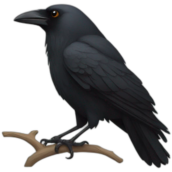 Crow emoji
