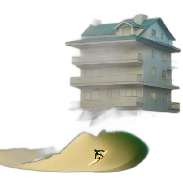 surfing & building emoji