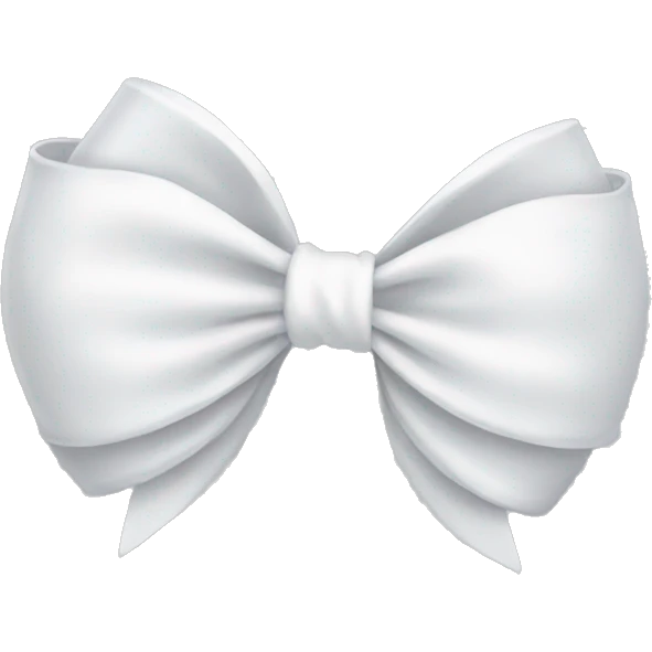 white bow emoji