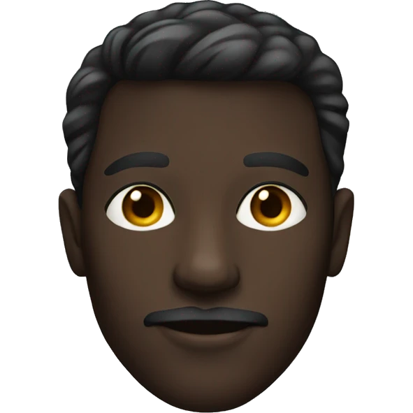 stylish dark-skinned male portrait emoji