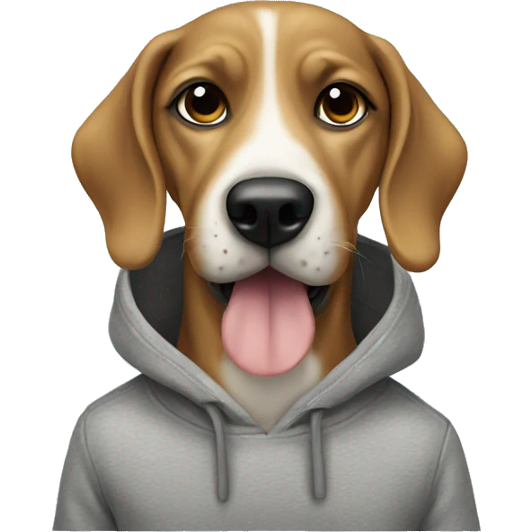Dog with sweatshirt  emoji