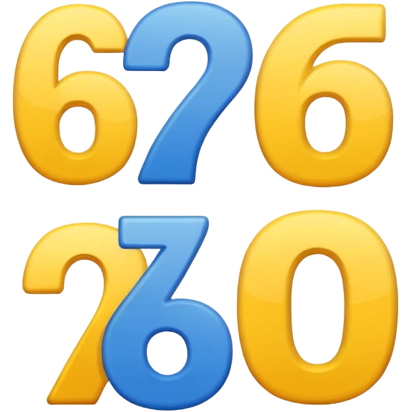 six seven number emoji
