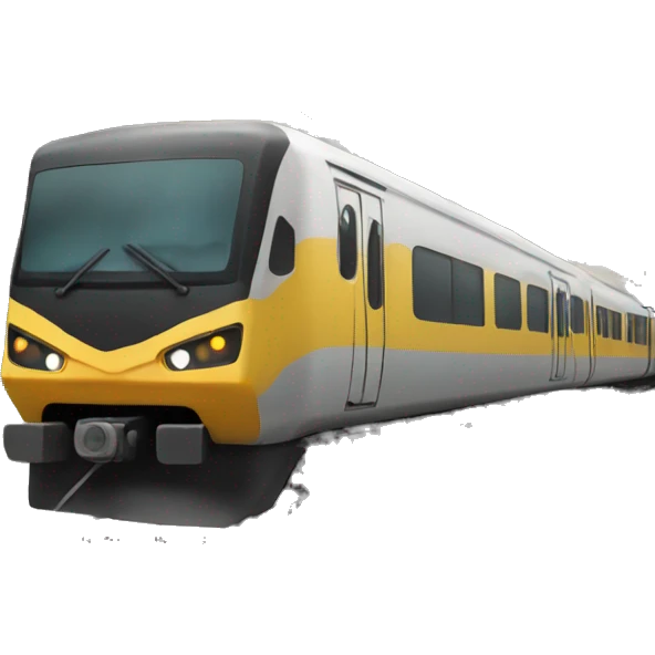 Guy running while there is a train behind him emoji
