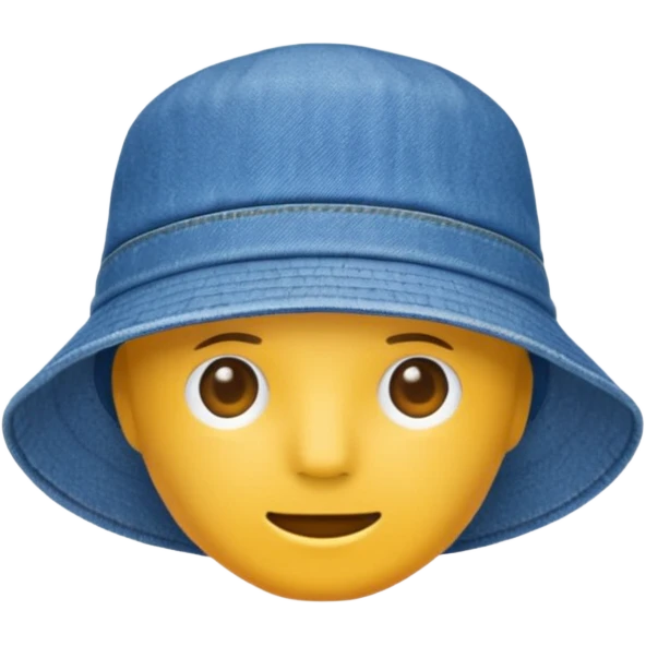 Джинсовая синяя панамка без головы emoji