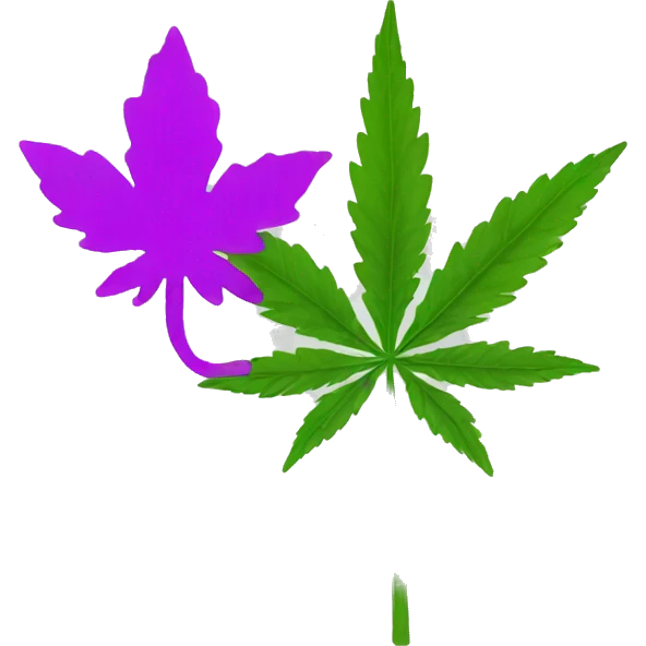 Weed joint flower emoji
