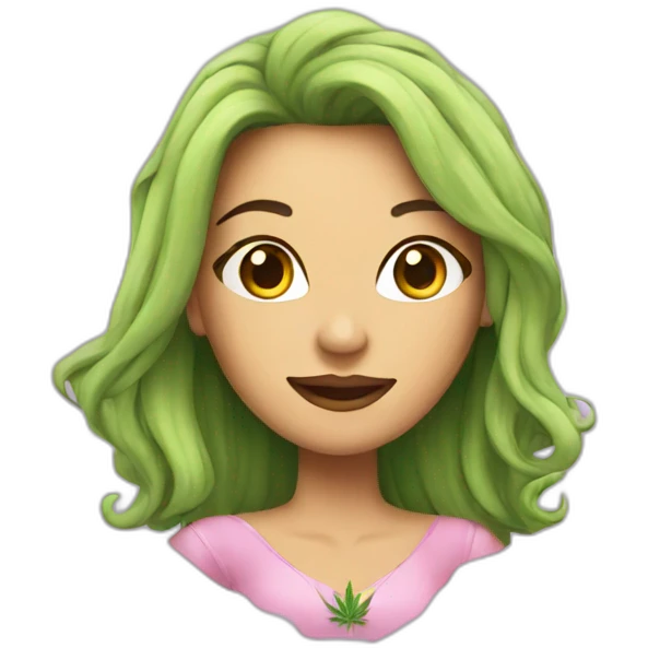 cannabis princess emoji