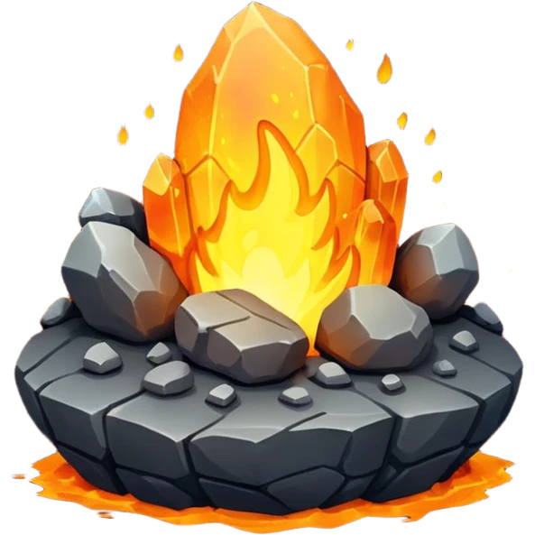 hot rocks emoji