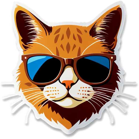 Cat with sunglasses emoji