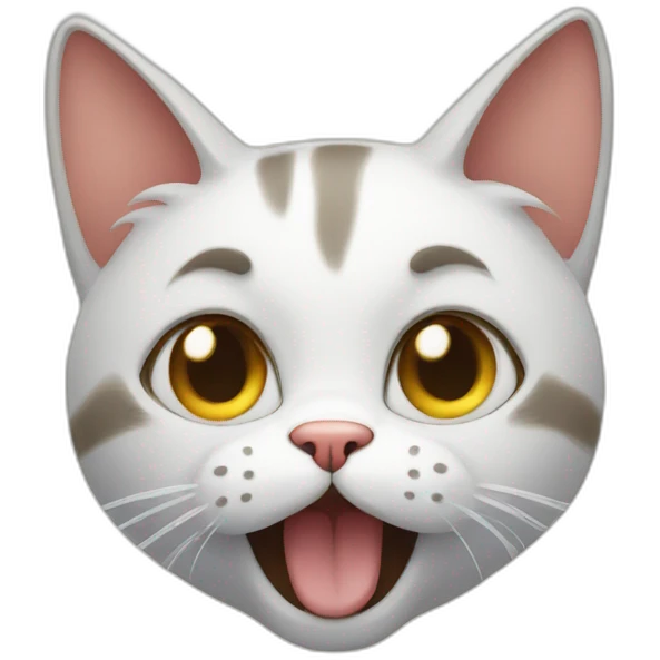 Cat saying no emoji