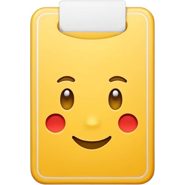 Yellow card emoji