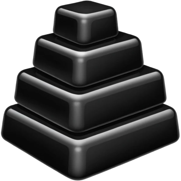 Plastic black emoji